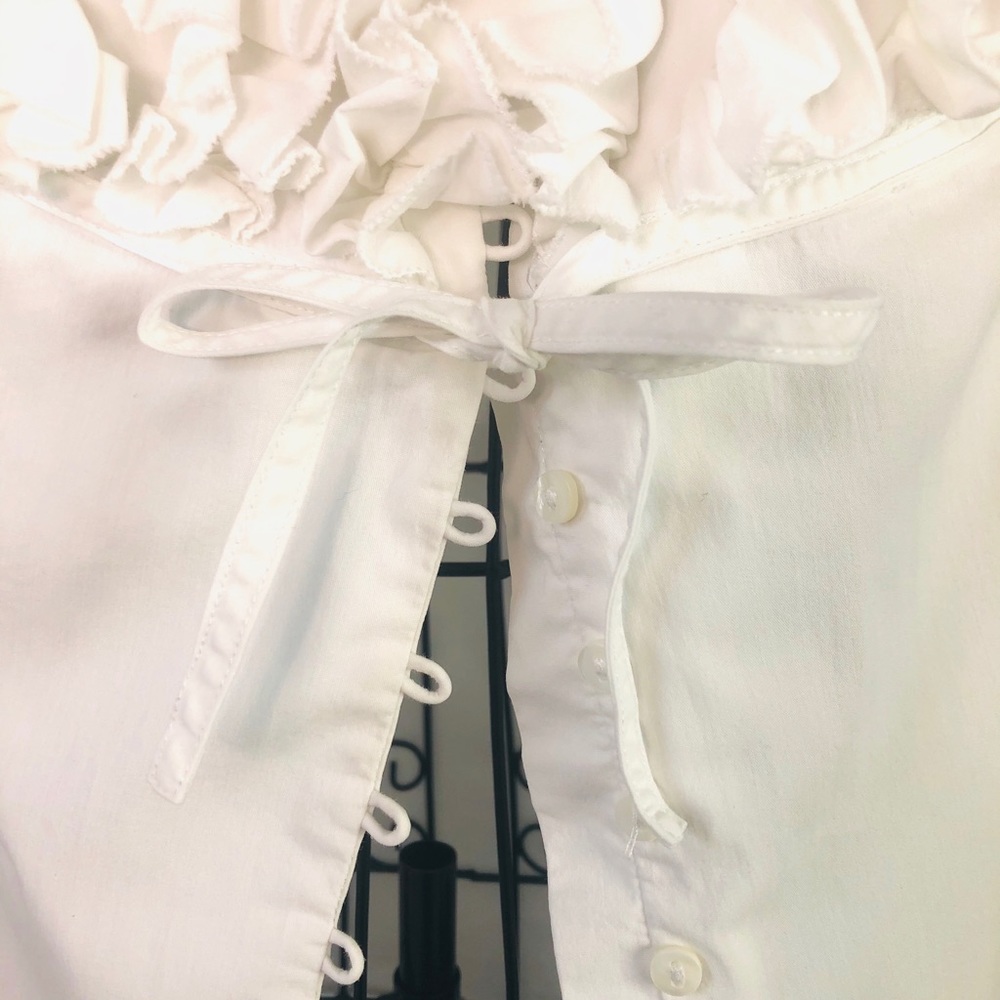 ZARA RUFFLED SHORT SLEEVE TOP